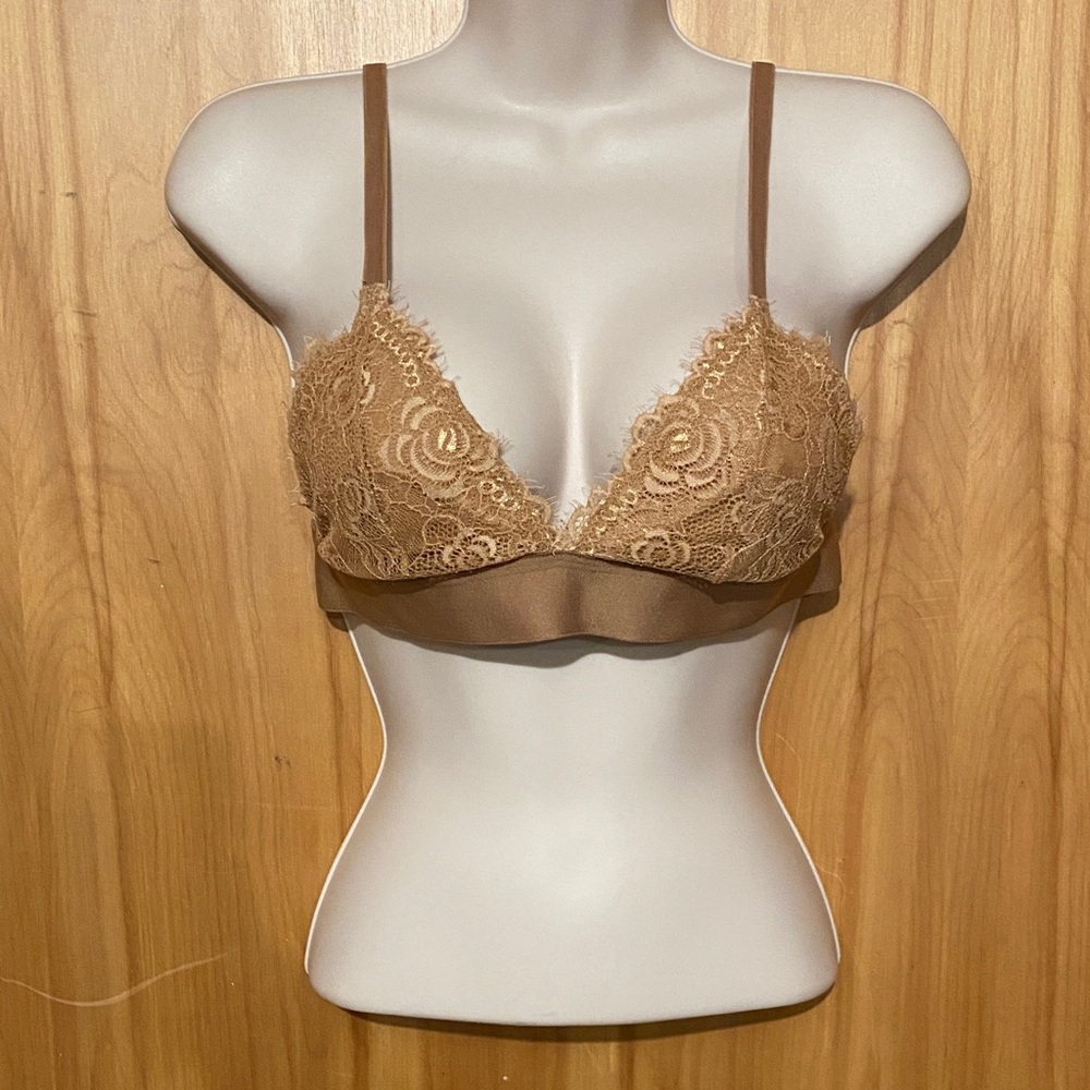 Lace Bralette in Brown
